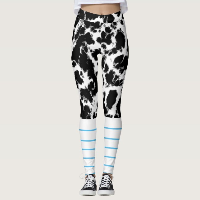 Klassisk marble Composition Bok School Costume Leg Leggings (Framsida)