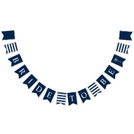 Klassisk marin Bachelorette Party Banner Flaggor