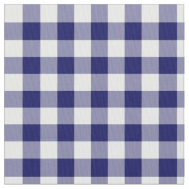 Klassisk marin och White Gingham Play Blocks Tyg