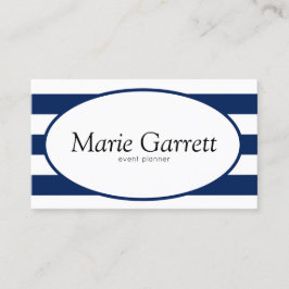 Klassisk marin Rand Visitkort