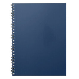 Klassisk marinblå enfärgad minimalism anteckningsbok