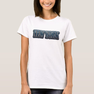 Klassisk marinblå NEW YORK Wearable Art T Shirt