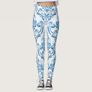Klassisk mask: Luxuriös, sömlös bakgrund Leggings