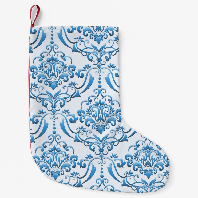 Klassisk mask: Luxuriös, sömlös bakgrund Liten Julstrumpa (Framsidan)