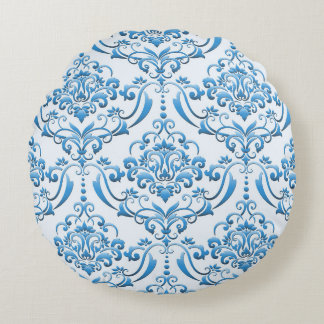 Klassisk mask: Luxuriös, sömlös bakgrund Rund Kudde