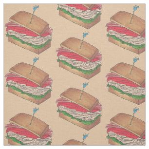 Klassisk Middag Klubb Sandwiches Turkey Sandwich F Tyg