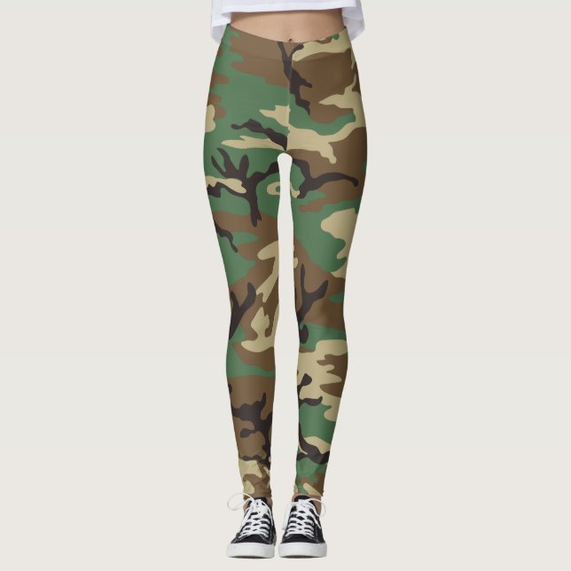 Klassisk militärlag i Camo Leggings (Framsida)
