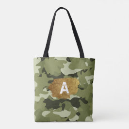Klassisk militärväska med din Monogram Tote Bag Tygkasse