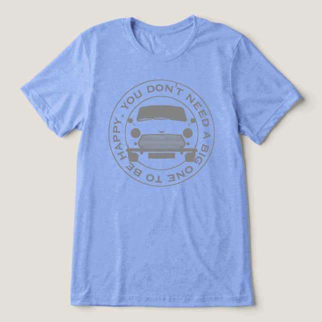 Klassisk Mini-bil original slogan från 1960-talet. T Shirt (Design Framsida)