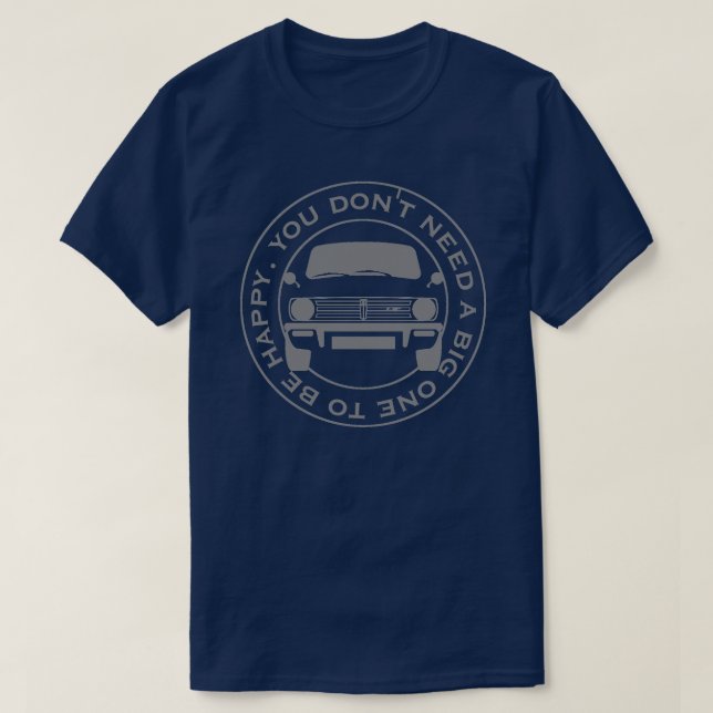 Klassisk Mini-bils ursprungliga märkre 1970. T Shirt (Design framsida)