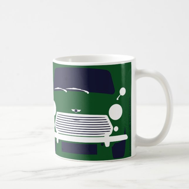 Klassisk Mini Cooper minimalist art mugg (Höger)