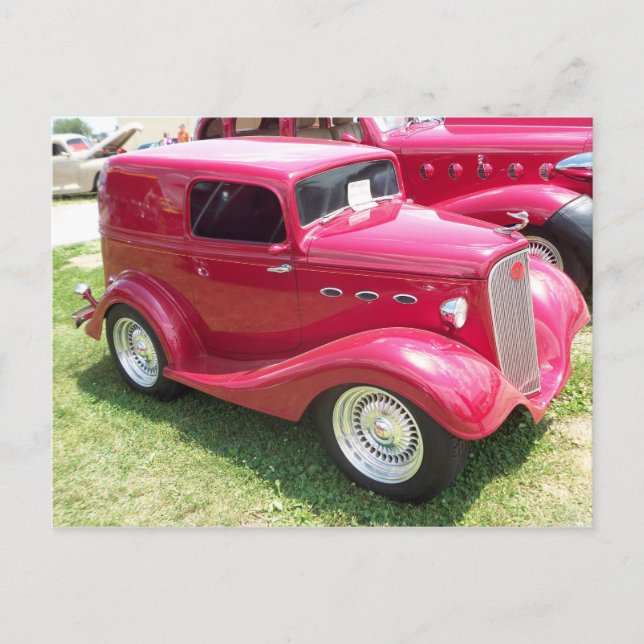 Klassisk minibil vykort (Framsida)