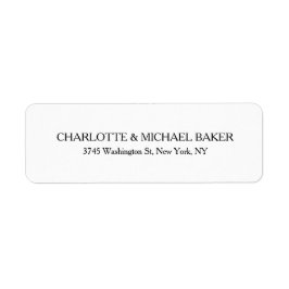 Klassisk, minimal, modern familj Namn Returadress Etikett