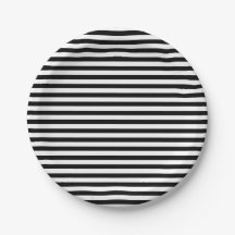 Klassisk minimal modern svart och vit stripe