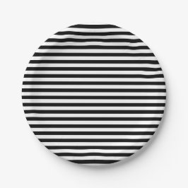 Klassisk minimal modern svart och vit stripe