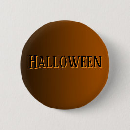 Klassisk minimalist terrakotta Halloween-knappnål Knapp