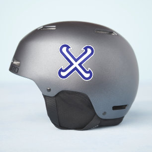 Klassisk minimalistisk bokstav X monogram Klistermärken