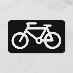 Klassisk minimalistisk cykel mekanisk illustration visitkort