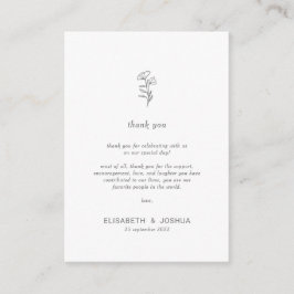 Klassisk minimalistisk enkel tack-bifogad kort