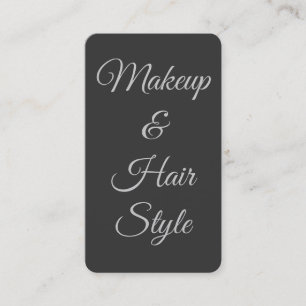 Klassisk minimalistisk makeup-artist Hair Stylist Visitkort