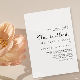 Klassisk minimalistisk nuestra Boda Inbjudningar