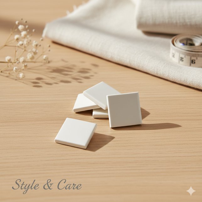 Klassisk minimalistisk off-vit knapp för alla outf (Classic Minimalist Off-White Button for All Outfit)