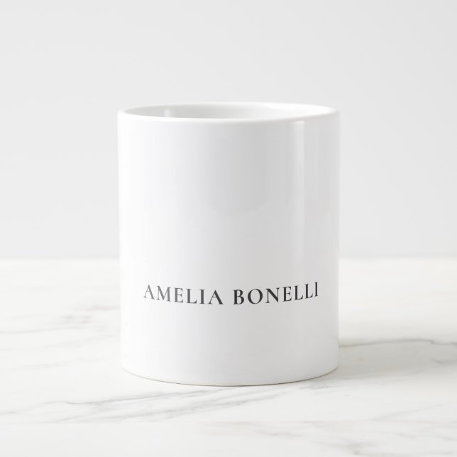 Klassisk minimalistisk professionell enkel jumbo mugg (Framsidan)