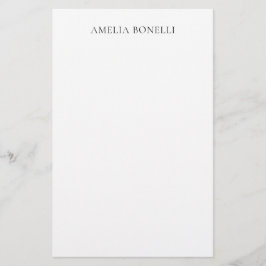 Klassisk minimalistisk professionell enkel Lägg ti Brevpapper