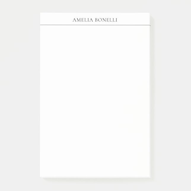Klassisk minimalistisk Professionell Post-it Block (Framsida)