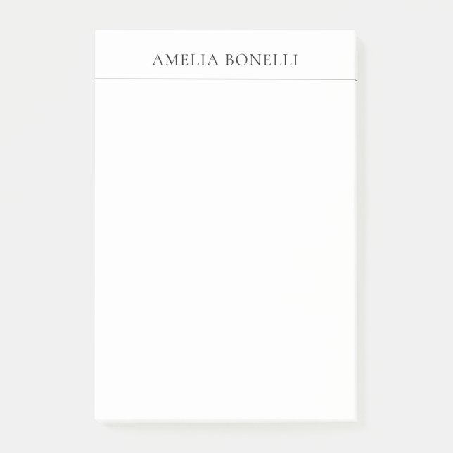 Klassisk minimalistisk Professionell Post-it Block (Framsida)