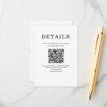 Klassisk minimalistisk Qr enkel vit och svart
