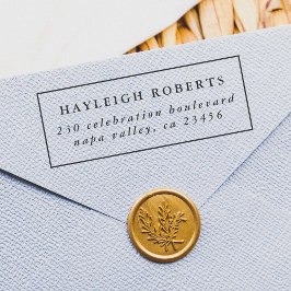 Klassisk minimalistisk Returadress Självfärgande Stämpel