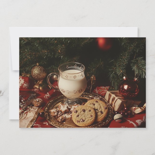 Klassisk mjölk och kakor  inbjudningar (Framsida)