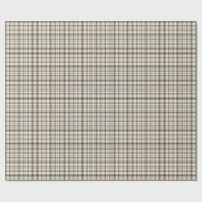 Klassisk mjuk skotsk tartan rutmönsterdesign presentpapper (Platt)