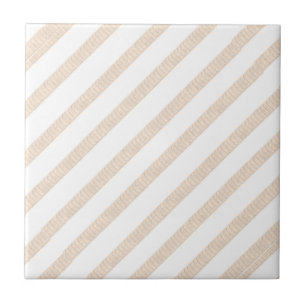Klassisk Modern Beige Randig Kakelplatta