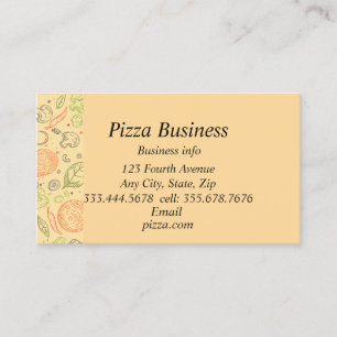 Klassisk modern grafik Pizza Business Namn Visitkort