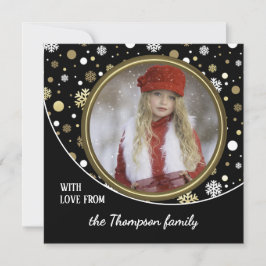 Klassisk Modern Kärlek Julhelg Hälsning Julkort