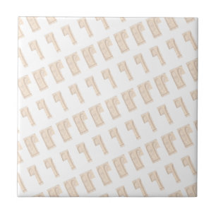 Klassisk modern keramisk beige och vit fyrkantig k kakelplatta