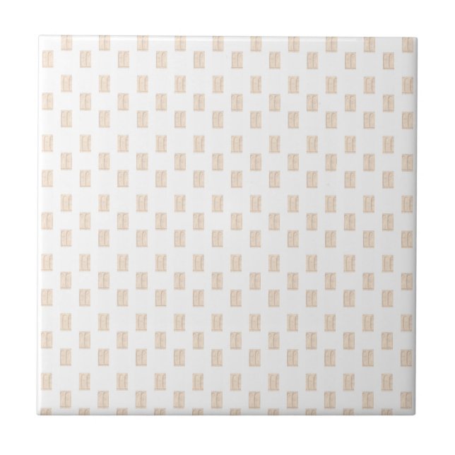 Klassisk modern keramisk beige och vit fyrkantig k kakelplatta (Framsidan)