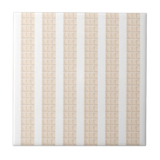 Klassisk modern keramisk platta beige & vit rand kakelplatta