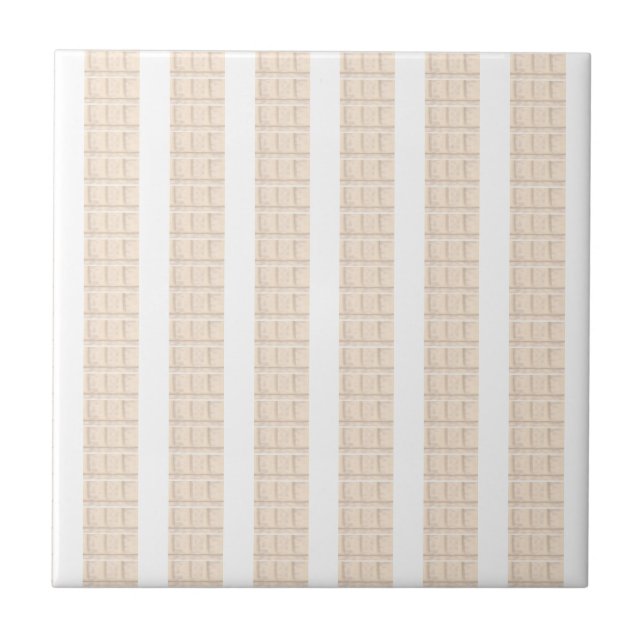 Klassisk modern keramisk platta beige & vit rand kakelplatta (Framsidan)