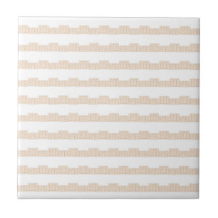 Klassisk modern keramisk platta beige & vit randig kakelplatta