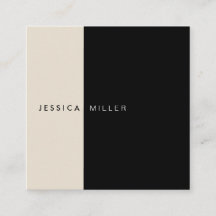 Klassisk, modern layout, svart och beige Social-me