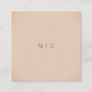Klassisk, modern, minimal, brun bakgrund fyrkantigt visitkort