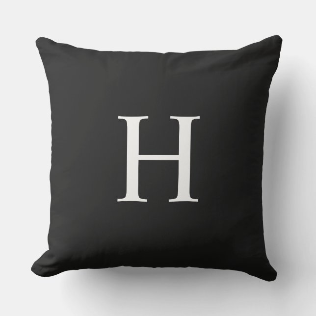 Klassisk Modern Monogram Kudde (Framsida)