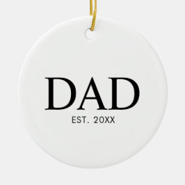 Klassisk Modern Pappa Julgransprydnad Keramik