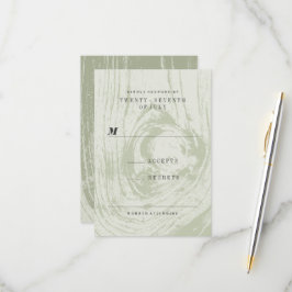 Klassisk Modern Rustic Wood Grain Vår bröllop OSA Kort