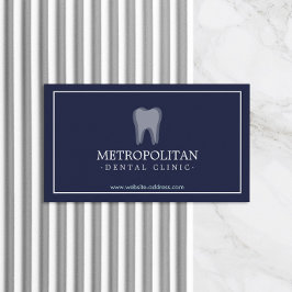 Klassisk, modern tandtandtandtråd, Logotyp på mari Visitkort