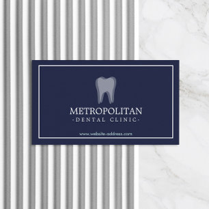 Klassisk, modern tandtandtandtråd, Logotyp på mari Visitkort