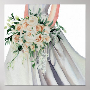 Klassisk , Möhippa Cascading Bouquet 1, Poster